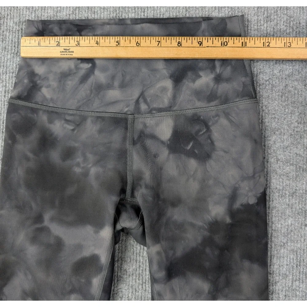 Lululemon Wunder Train Leggings Womens 4 Diamond Dye Gray Athleisure Workout Gym